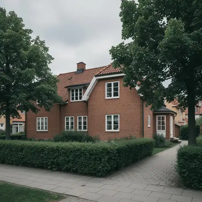 Villa i Göteborg, typisk miljö för relining av enskild fastighet